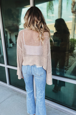 Wild and Free Cropped Knit Cardigan