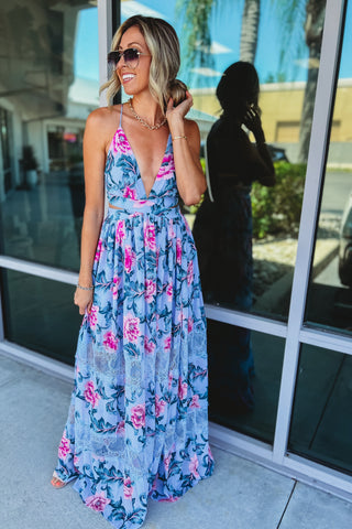 Something About You Floral Lace Maxi Dress 2 Colors!