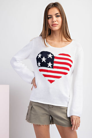 American Heart Flag Sweater