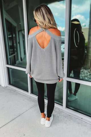 *(3 COLORS) Just Another Day Cold Shoulder Sweater - Simply Me Boutique