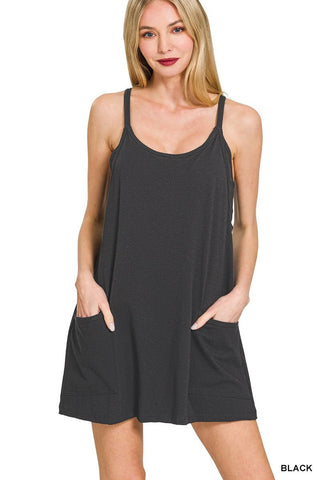 3 COLORS! On the Move Mini Romper Dress - Simply Me Boutique