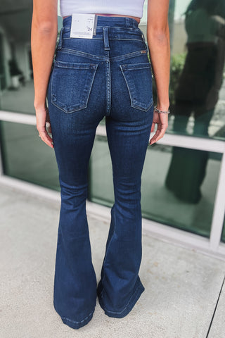 Kancan Kennedy Dark Wash Super Flare Jeans