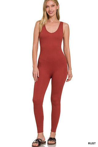 All Fired Up Ribbed Viral Jumpsuit 7 Colors! - Simply Me Boutique