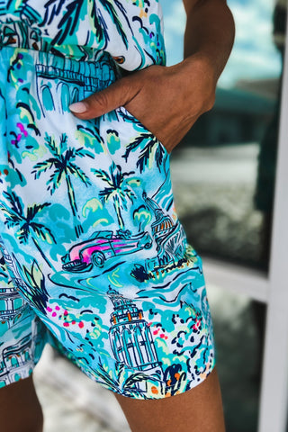 ARYEH Coastal Cruise Halter Romper - Simply Me Boutique