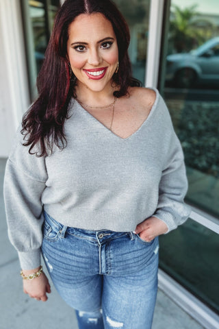 Be the Reason Reversible Crop Sweater 7 COLORS! - Simply Me Boutique