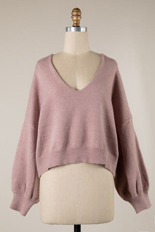 Be the Reason Reversible Crop Sweater 7 COLORS! - Simply Me Boutique