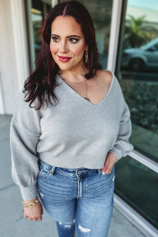 Be the Reason Reversible Crop Sweater 7 COLORS! - Simply Me Boutique
