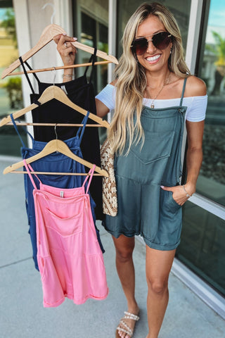 Beach Babe Tie Strap Romper MORE COLORS - Simply Me Boutique