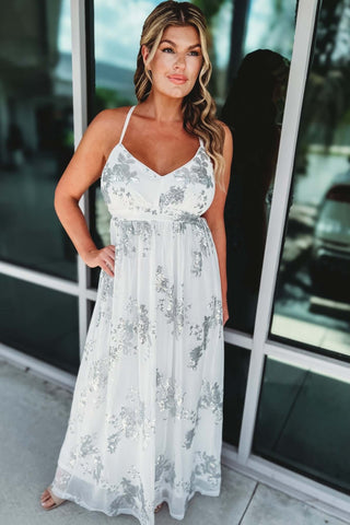 Beach Wedding Guest Sequined Maxi Dress 4 COLORS! - Simply Me Boutique