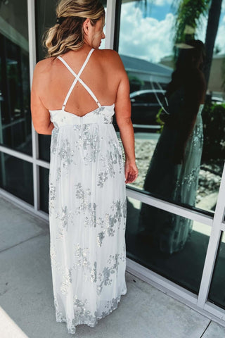 Beach Wedding Guest Sequined Maxi Dress 4 COLORS! - Simply Me Boutique