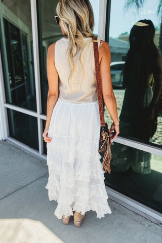 Boho Belle Ruffle Maxi Skirt - Simply Me Boutique