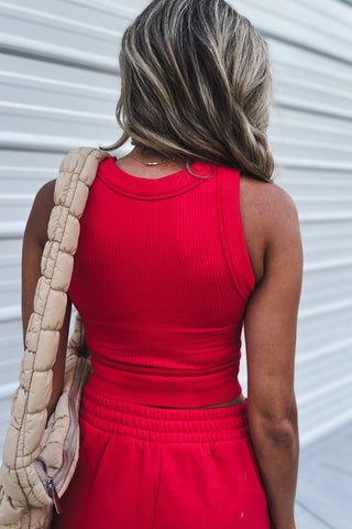 Built In Bra Crop Tank Top 3 COLORS! - Simply Me Boutique