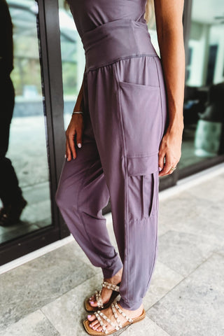 Butter Soft Cargo Joggers Side Pockets - Simply Me Boutique