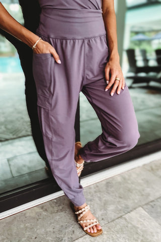 Butter Soft Cargo Joggers Side Pockets - Simply Me Boutique