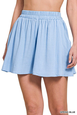 Carefree Vibes Elastic Shorts - Simply Me Boutique