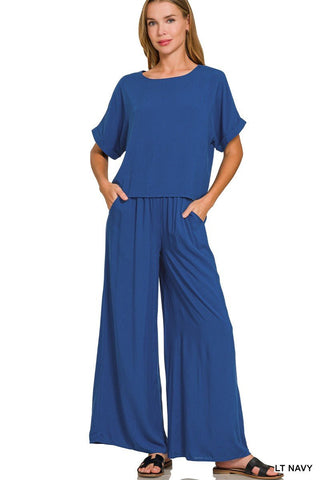 Cityscape Lightweight Pants SET 2 COLORS! - Simply Me Boutique