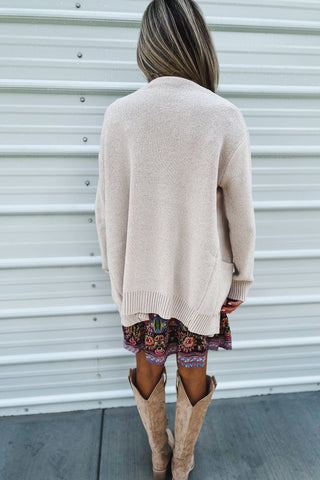 Classic Cardigan Beige - Simply Me Boutique