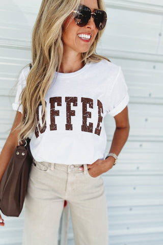 Coffee Graphic Tee - Simply Me Boutique