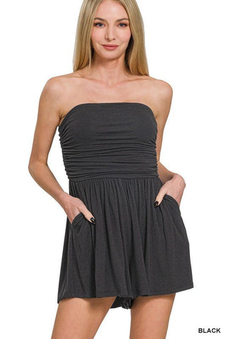 Color Me Cute Strapless Romper - Simply Me Boutique