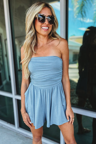 Color Me Cute Strapless Romper - Simply Me Boutique