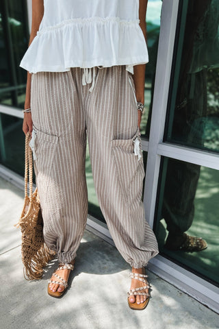 Desert Dune Cargo Pocket Joggers - Simply Me Boutique