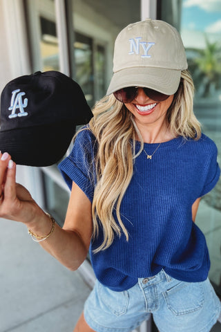 Embroidered City Monogram Baseball Cap - Simply Me Boutique