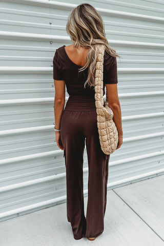 Espresso Butter Soft Round Neck Top - Simply Me Boutique