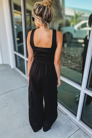 Essential Cargo Jumpsuit - Simply Me Boutique
