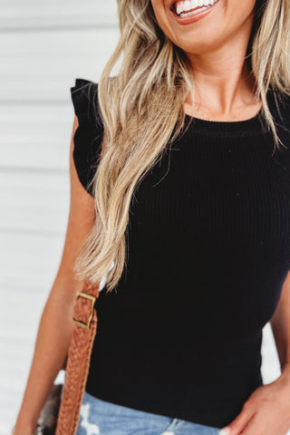 Everyday Flutter Sleeve Knit Top 3 COLORS! - Simply Me Boutique