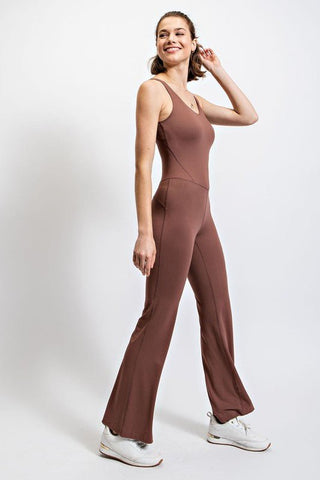 Flared Bodycon Jumpsuit 5 COLORS! - Simply Me Boutique