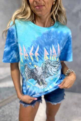 Free Bird Graphic Tee Blue - Simply Me Boutique
