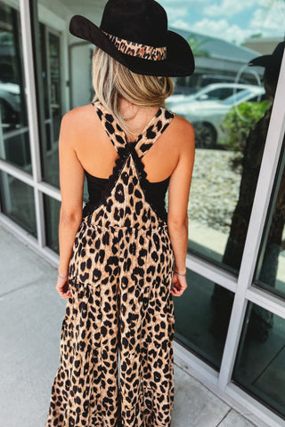 Free Spirit Cheetah Overalls - Simply Me Boutique
