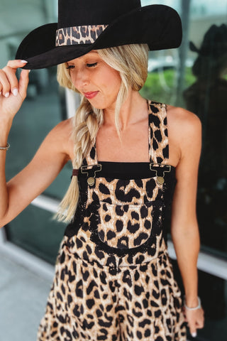 Free Spirit Cheetah Overalls - Simply Me Boutique