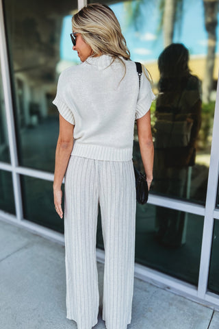 Harbor Breeze Ivory Shorter Length Sweater Top - Simply Me Boutique