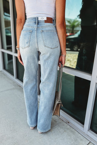 Judy Blue Daphne High Rise Straight Leg Jeans - Simply Me Boutique