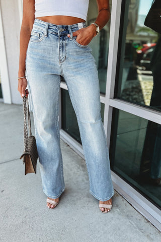Judy Blue Daphne High Rise Straight Leg Jeans - Simply Me Boutique