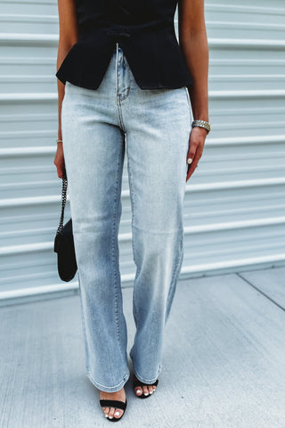 JUDY BLUE Daphne High Rise Straight Leg Jeans - Simply Me Boutique