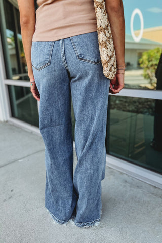 JUDY BLUE Wrenley Wide Leg High Rise Jeans - Simply Me Boutique