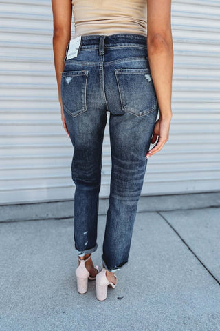 Kancan Addicted to You Mid Rise Boyfriend Jeans - Simply Me Boutique
