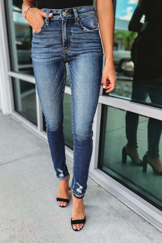 KANCAN Heart and Soul Dark Wash Jeans - Simply Me Boutique