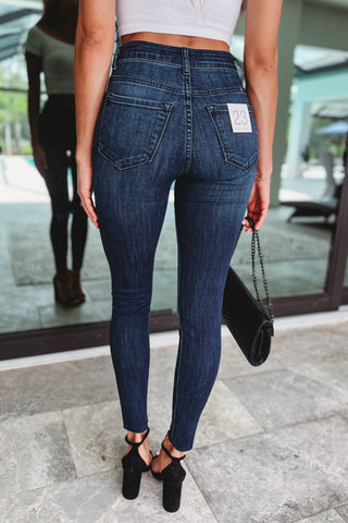 KANCAN Kate Studded Mid Rise Ankle Skinny - Simply Me Boutique