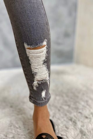 KANCAN Lyla Grey Distressed Skinny Jeans - Simply Me Boutique