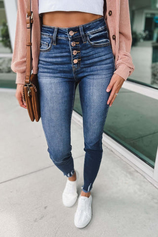 KANCAN Won't Back Down Rose Gold Jeans - Simply Me Boutique
