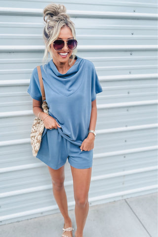 Luxe Fabric Cowl Neck Top 3 COLORS! - Simply Me Boutique