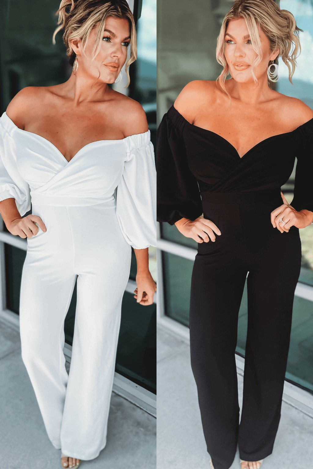 Off shoulder formal jumpsuit new arrivals