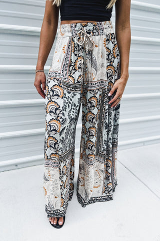 Meadow Song Boho Wide Leg Pants - Simply Me Boutique