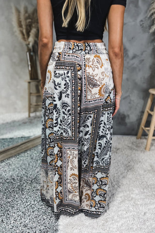 Meadow Song Boho Wide Leg Pants - Simply Me Boutique