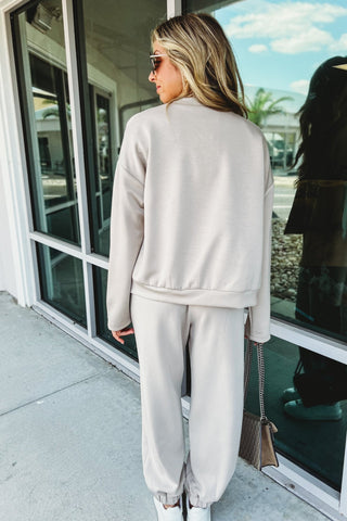 Monochrome Mood Luxe Fabric Joggers - Simply Me Boutique