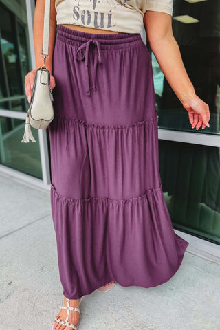 My Point of View Tiered Maxi Skirt - Simply Me Boutique