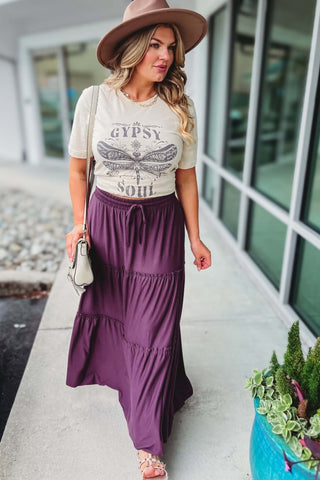 My Point of View Tiered Maxi Skirt - Simply Me Boutique